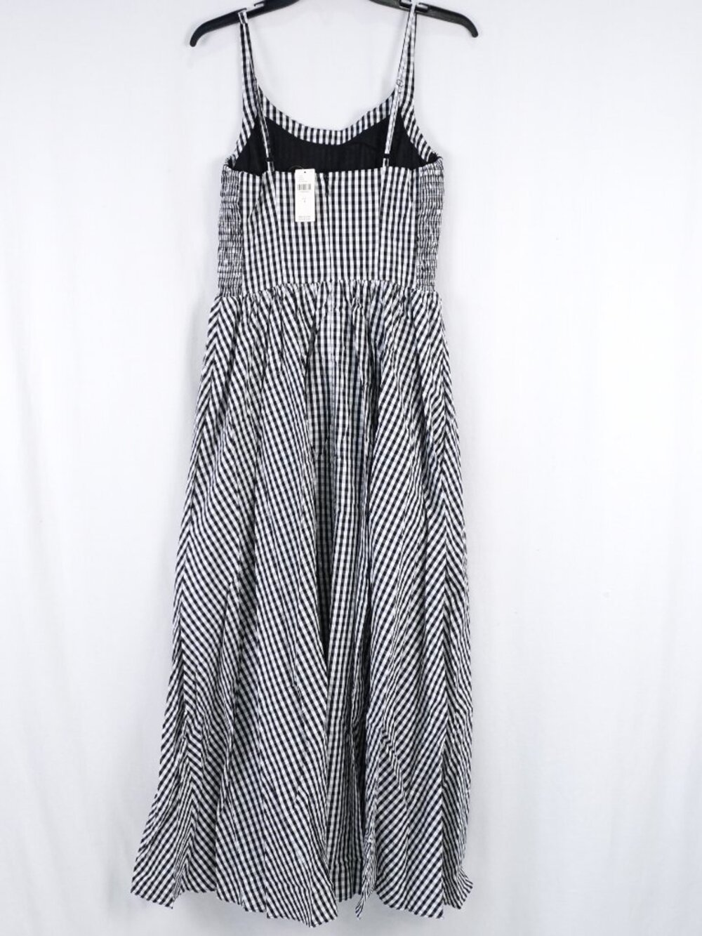 Faithfull The Brand Chiara Midi Dress In Black/White Gingham Women's Size 4 NWT - Picture 3 of 10